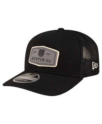 New Era Men's Black Austin Fc Labeled 9SEVENTY Trucker Stretch-Snap Adjustable Hat