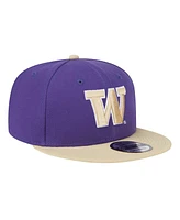 New Era Men's Purple Washington Huskies Two-Tone 9FIFTY Snapback Hat