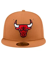 New Era Men's Tan Chicago Bulls Color Pack 59FIFTY Fitted Hat