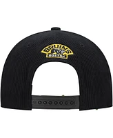 '47 Brand Men's Black Boston Bruins Crosstown Corduroy Hitch Adjustable Hat