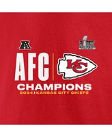 Fanatics Men's Red Kansas City Chiefs 2024 Afc Champions Big Tall Hail Mary T-Shirt