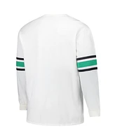 '47 Brand Men's White Philadelphia Eagles Big Tall Premier Brex Long Sleeve T-Shirt