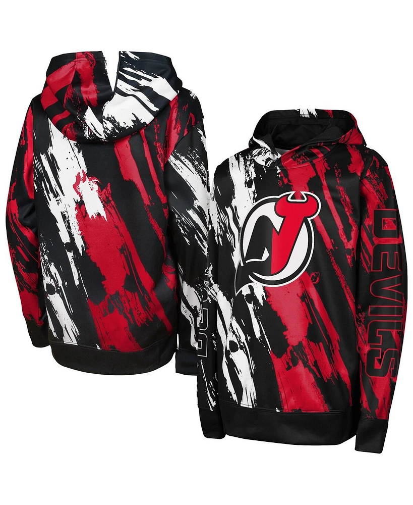 Outerstuff Preschool Red New Jersey Devils Master Snipe Pullover Hoodie