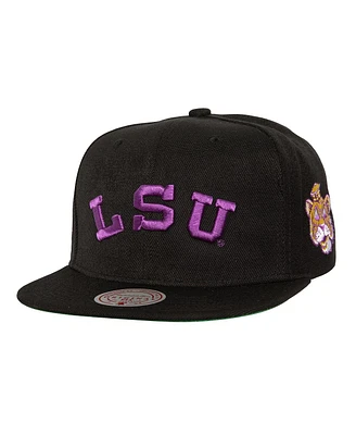 Mitchell & Ness Men's Black Lsu Tigers Triple Play Snapback Hat