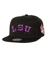 Mitchell & Ness Men's Black Lsu Tigers Triple Play Snapback Hat