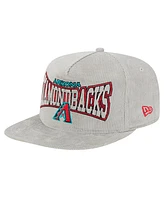 New Era Men's Gray Arizona Diamondbacks Corduroy Golfer Snapback Hat