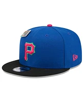 New Era Men's Royal/Black Pittsburgh Pirates Watermelon Big League Chew Flavor Pack 9FIFTY Snapback Hat