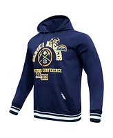 Pro Standard Men's Navy Denver Nuggets Area Code Pullover Hoodie