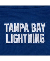 Pro Standard Women's Blue Tampa Bay Lightning Area Code Cropped Pullover Sweatshirt