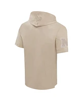 Pro Standard Men's Tan Minnesota Vikings Neutrals Capsule Short Sleeve Pullover Hoodie