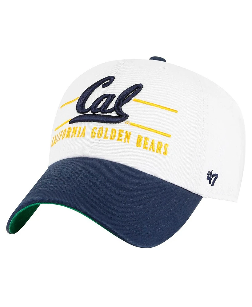 '47 Brand Men's White Cal Bears Gridiron Clean Up Adjustable Hat