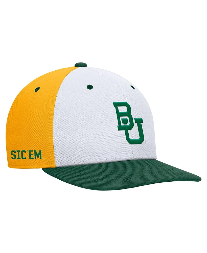 Nike Men's White/Gold Baylor Bears Pro Performance Snapback Hat