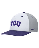 Nike Men's White/Gray Tcu Horned Frogs Pro Performance Snapback Hat