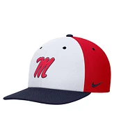 Nike Men's White/Red Ole Miss Rebels Pro Performance Snapback Hat