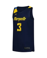 Jordan Men's 3 Navy Marquette Golden Eagles Replica Basketball Jersey