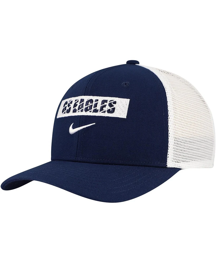 Nike Men's Navy Georgia Southern Eagles 2024/25 Sideline Rise Trucker Adjustable Hat