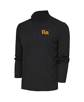 Antigua Men's Charcoal Pitt Panthers Tribute Quarter-Zip Top