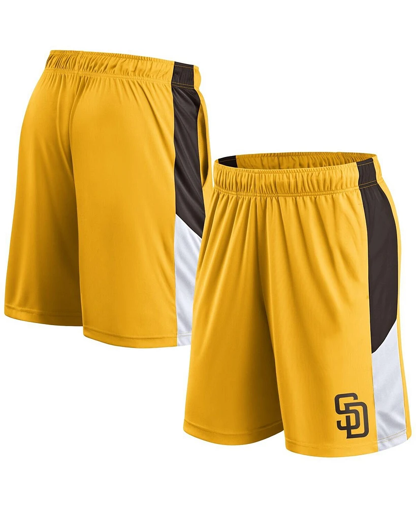 Fanatics Men's Gold San Diego Padres Primary Logo Shorts