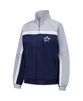 G-iii 4her By Carl Banks Women's Navy Dallas Cowboys Post Game Full-Zip Track Jacket