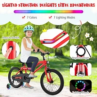 Kids Bike with Led Lights Adjustable Bicycle for Fun and Safe Riding