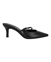 Calvin Klein Women's Jansy Buckle Strap Mid-Stiletto Pumps