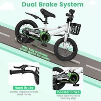Kids Bike Children Bicycle with Training Wheels for 3-4 Years Old