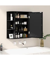 Multipurpose Mount Wall Surface Bathroom Storage Cabinet with Mirror