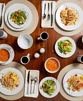 Tabletops Unlimited Jacqueline 16-Pc. Dinnerware Set, Service for 4