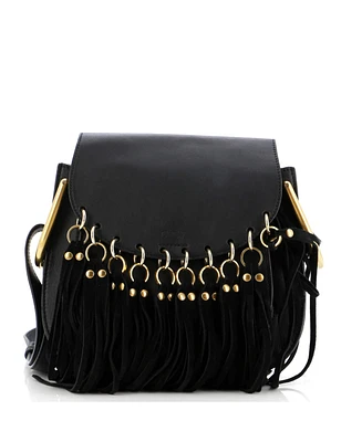 Pre-Owned Chloe Small Fringe Hudson Bag Leather