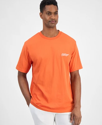 Tommy Hilfiger Men's Relaxed Fit Short Sleeve Crewneck Logo Graphic T-Shirt