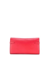 Pre-Owned Hermes Long Kelly Wallet Chevre Mysore