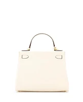 Pre-Owned Hermes Kelly 28 Handbag Light Clemence with Gold Hardware