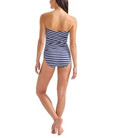 Tommy Bahama Women's Striped One-Piece Bandeau Swimsuit