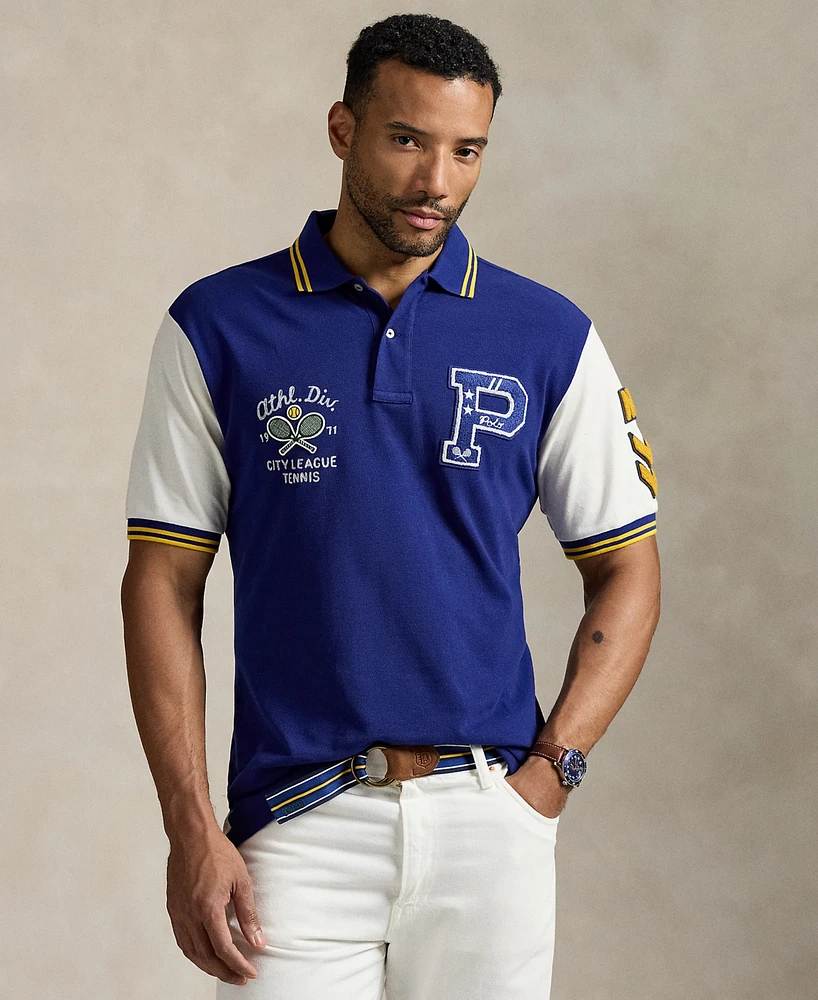 Polo Ralph Lauren Men's Big & Tall Varsity-Inspired Mesh Shirt