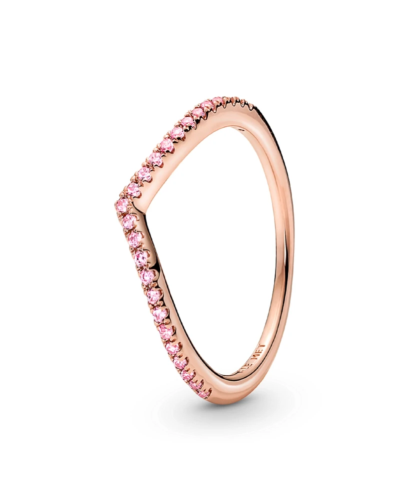 Pandora Rose Gold Timeless Wish Sparkling Statement Ring