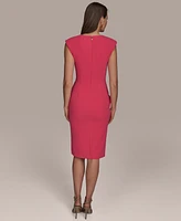 Donna Karan New York Petite Ruched Sheath Dress