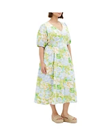 City Chic Plus Roselle Midi Dress