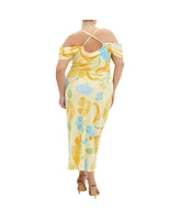 City Chic Plus Cady Print Dress