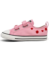 Converse Toddler Girls Chuck Taylor All Star Ox 2V Love Me Lots Stay-Put Closure Low Top Casual Sneakers from Finish Line