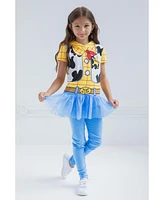 Disney Winnie the Pooh Minnie Mouse Mickey Mouse Pixar Toy Story Winnie the Pooh Tunic Peplum T-Shirt and Leggings