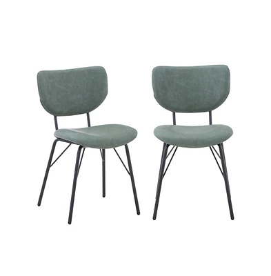 Jofran Modern Split-Back Upholstered Dining Chair (Set of 2)