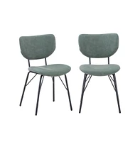 Jofran Modern Split-Back Upholstered Dining Chair (Set of 2)