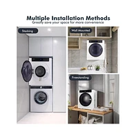 2.6 Cu.ft Compact Clothes Dryer with Touch Panel and 2 Modes