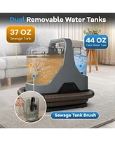 600W Upholstery Cleaner Machine with 15Kpa Powerful Suction and Versatile Attachments-Gray