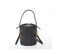 Susu Black Purse Leather Bucket Bag Small Crossbody Purse Women's Handbag