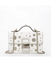 Susu The Hollywood White Leather Crossbody Bag