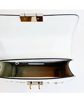 Susu The Hollywood White Leather Crossbody Bag