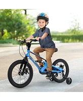 Kids Bike Adjustable with Shock Absorber and Bell Comfortable Safe Ride for Young Cyclists