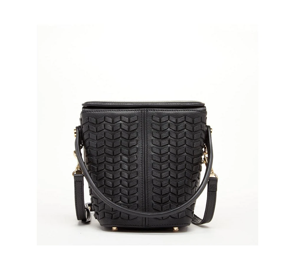 Susu The Anna Woven Leather Bag Black