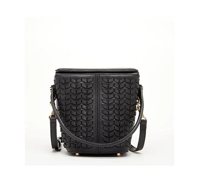 Susu The Anna Woven Leather Bag Black